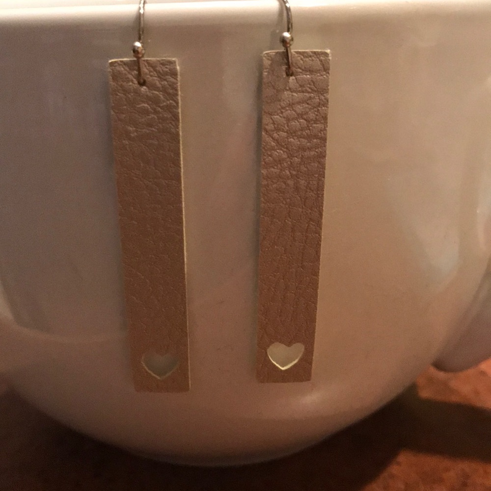 Leather Choose Love Earrings